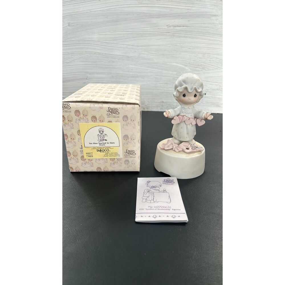 Precious Moments 1987 You Touched So Many Hearts  Music Box #112577